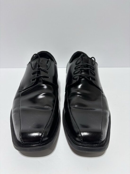 Stacy Adams Men’s Canton Black Leather Oxford, Size 10 Wide main image 4